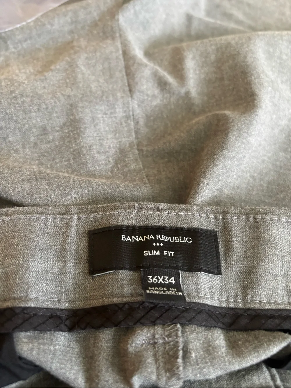 Banana Republic Men's Charcoal Gray Dress Pants